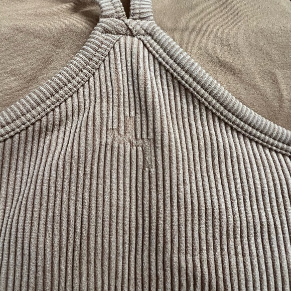 JoyLab Ribbed Tan Crop Top - Picture 7 of 9